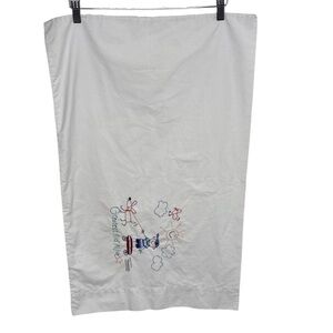 "Greatest Kid Alive" Handmade Embroidered White Standard Percale Pillowcase